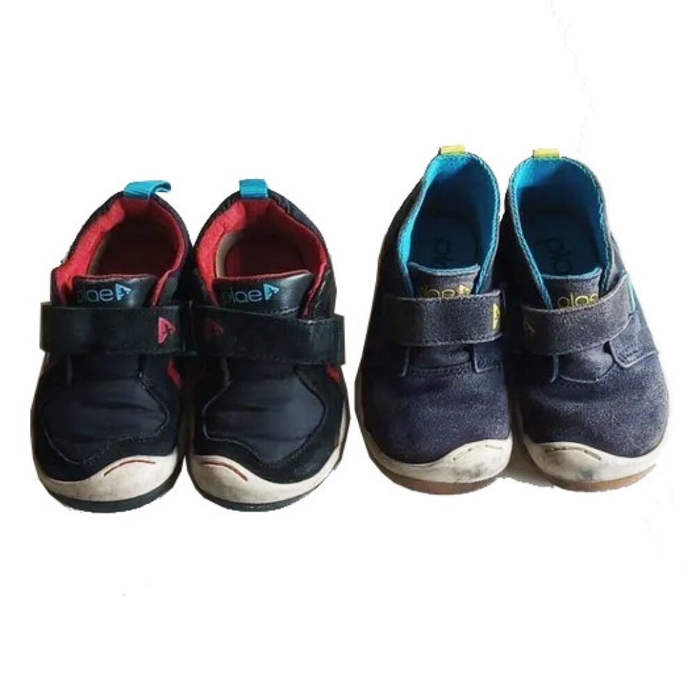 2-Pair Baby 7 Plae Suede Sneakers Ty Lou Black Gray